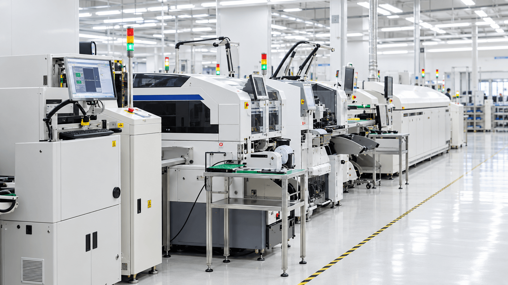 Linha automatizada de fabricação eletrônica da Topvision