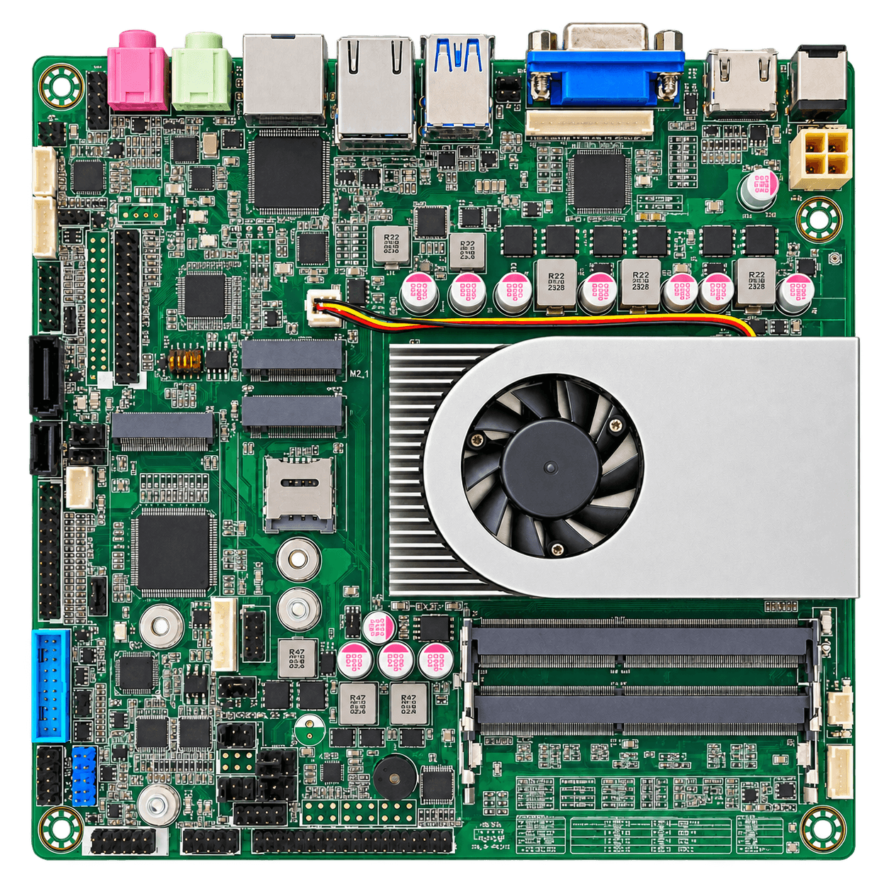 Placa-mãe Intel Mini-ITX para aplicações profissionais