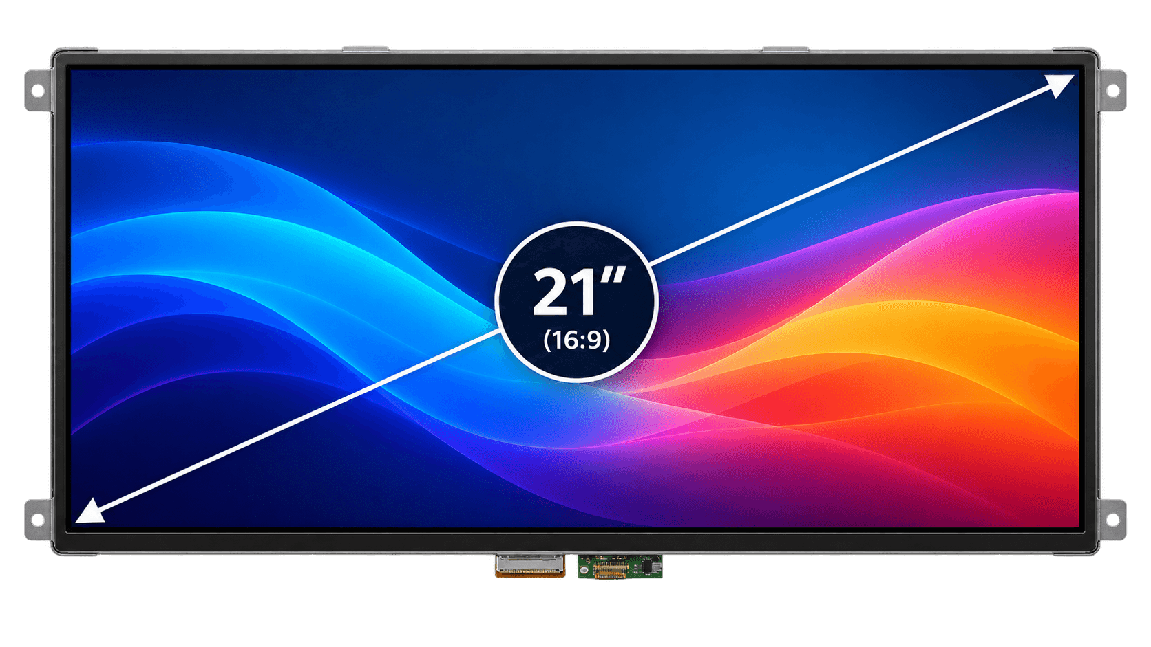 Display LCD Topvision de 21 polegadas