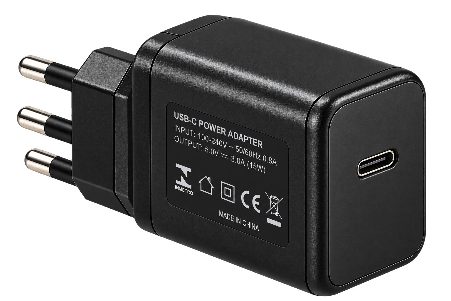 Fonte de alimentação wall mount com saída USB-C